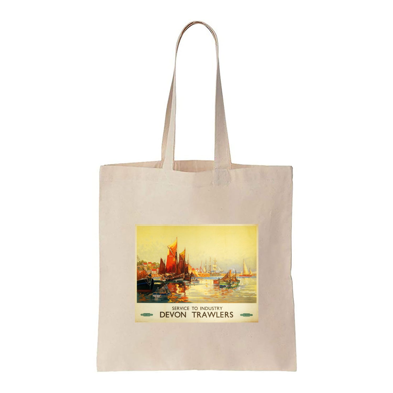 Devon Trawlers - Service to Industry - Canvas Tote Bag