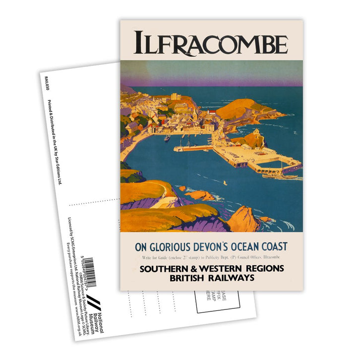 Ilfracombe - Glorious Devon Ocean Coast Postcard Pack of 8