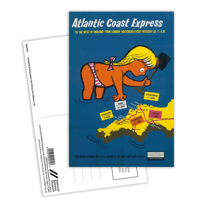Atlantic Coast Express - To the West of England Postcard Pack of 8