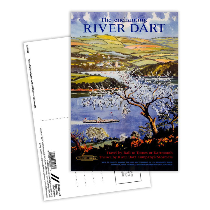 Enchanting River Dart Postcard Pack of 8