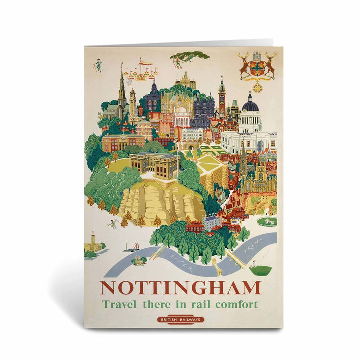 Nottingham British Railways, 1953 Greeting Card