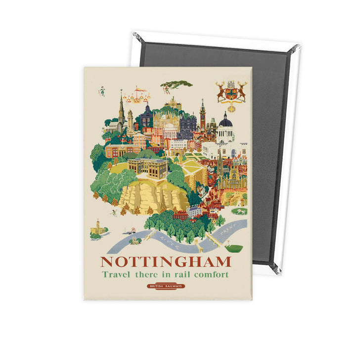 Nottingham BR Poster, 1953 Fridge Magnet