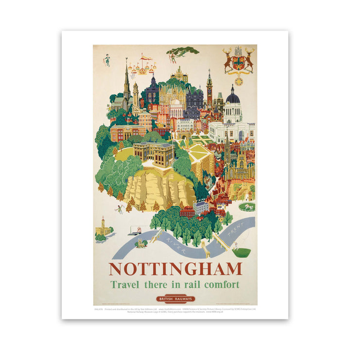 Nottingham British Railways, 1953 Art Print
