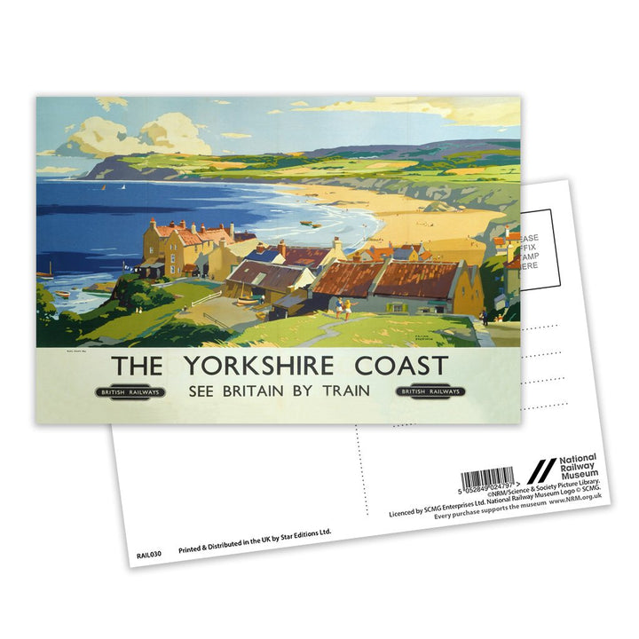 The Yorkshire Coast - Robin Hood's Bay Postcard Pack of 8