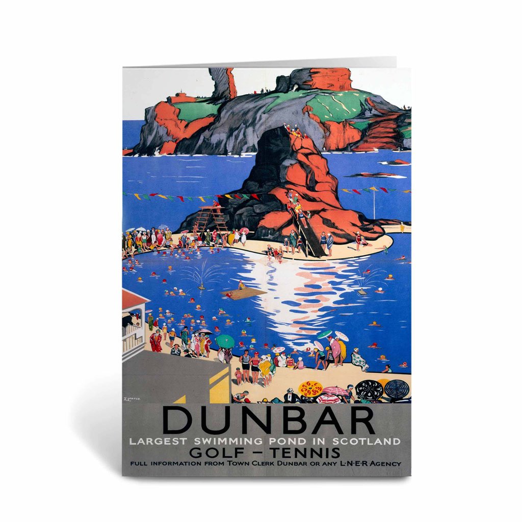 Dunbar, LNER poster, 1923-1947 Greeting Card