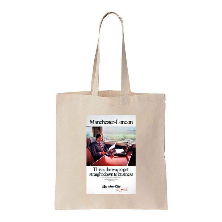Manchester-London, The way straight down to Business - Canvas Tote Bag