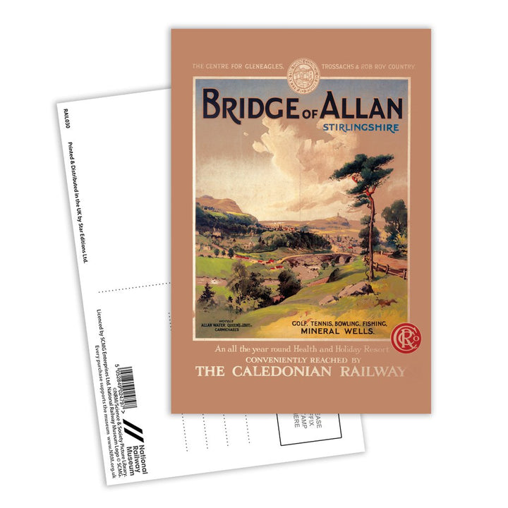 Bridge of Allan, Stirlingshire, Scotland Postcard Pack of 8