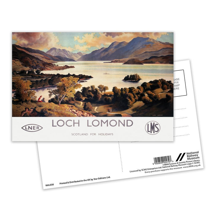 Loch Lomond, Scotland for Holidays Postcard Pack of 8