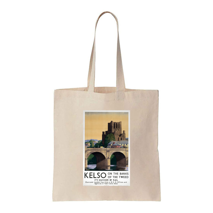 Kelso on the banks of the Tweed - Canvas Tote Bag