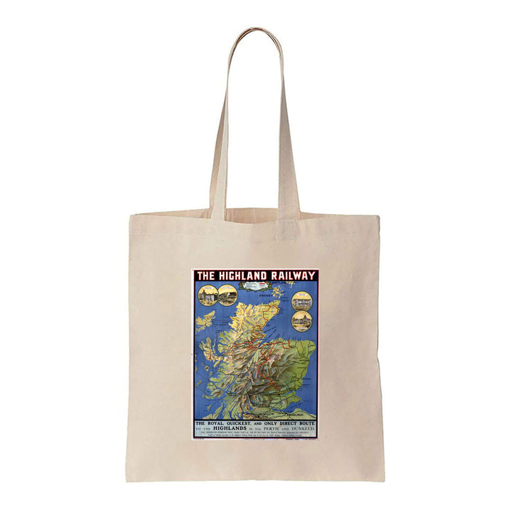 The Highland Railway via Perth and Dunkeld - Canvas Tote Bag