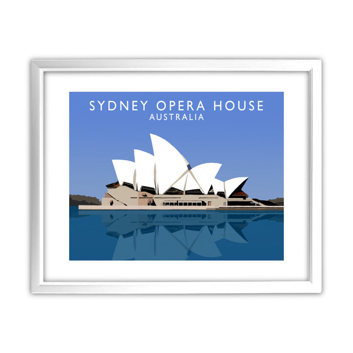 Sydney Opera House, Australia 11x14 Framed Print (White)