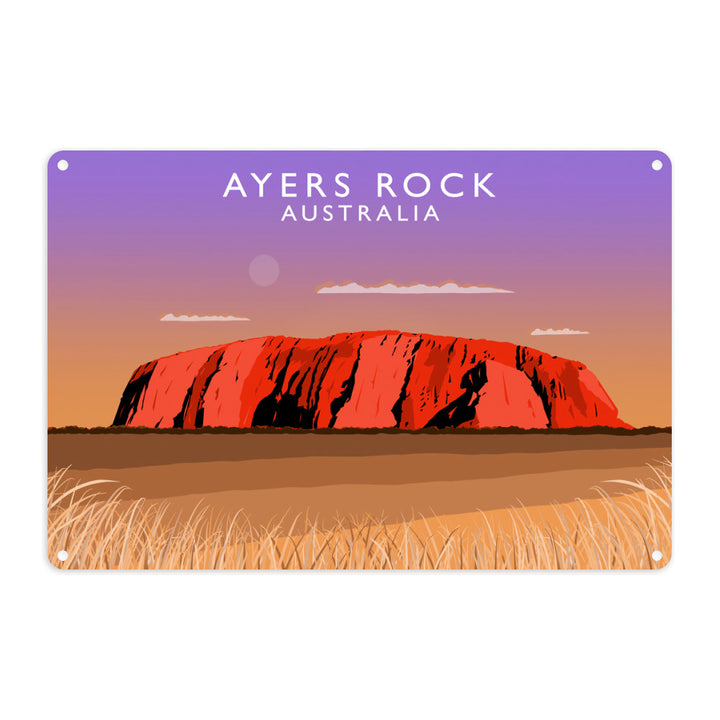 Ayers Rock, Australia Metal Sign