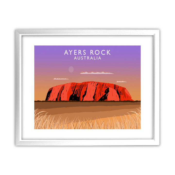 Ayers Rock, Australia 11x14 Framed Print (White)