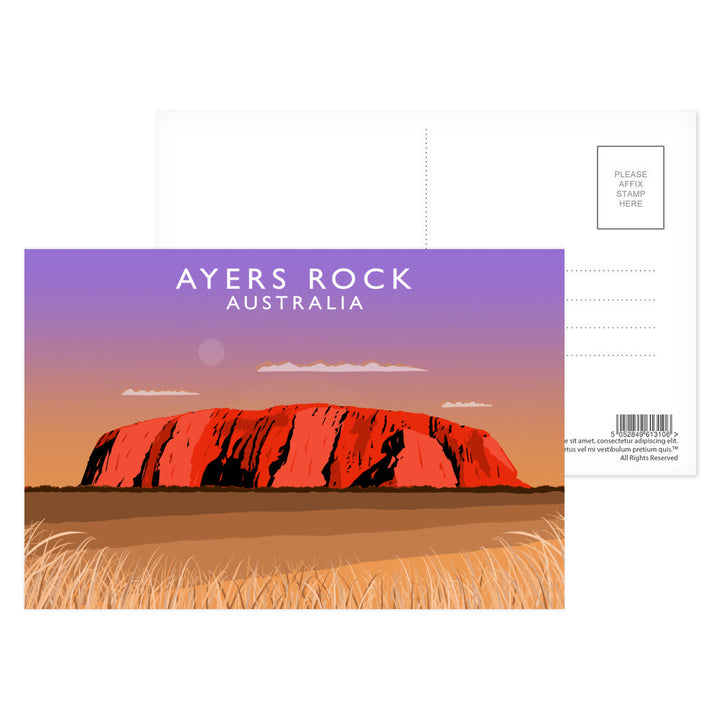 Ayers Rock, Australia Postcard Pack