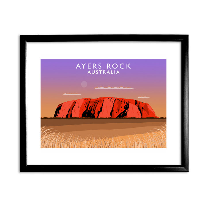 Ayers Rock, Australia 11x14 Framed Print (Black)