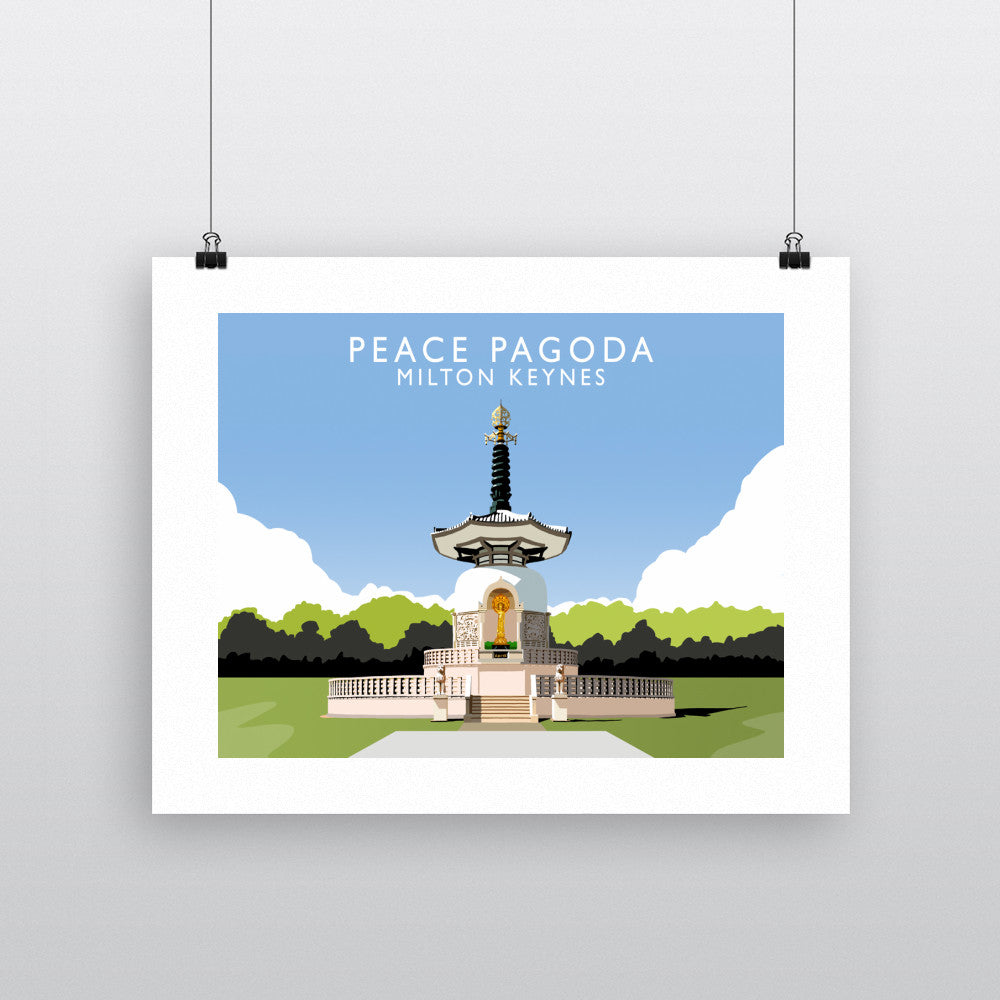Peace Pagoda, Milton Keynes - Art Print