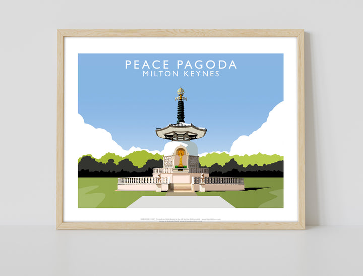 Peace Pagoda, Milton Keynes - Art Print