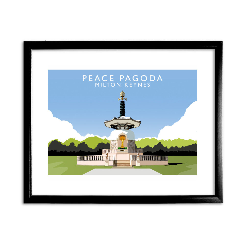 Peace Pagoda, Milton Keynes - Art Print