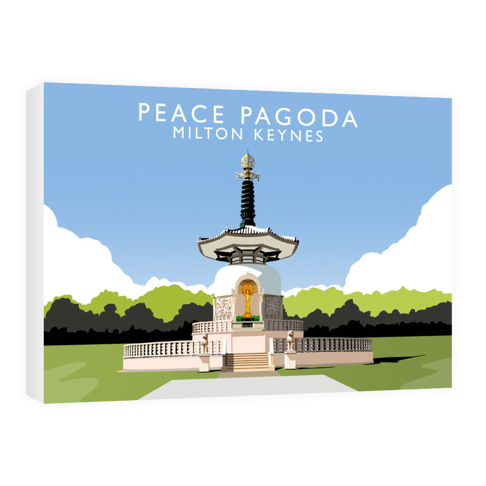 Peace Pagoda, Milton Keynes 60cm x 80cm Canvas