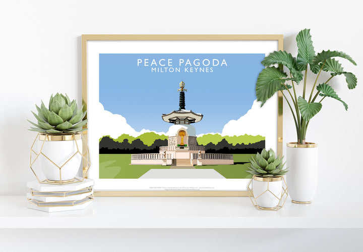 Peace Pagoda, Milton Keynes - Art Print