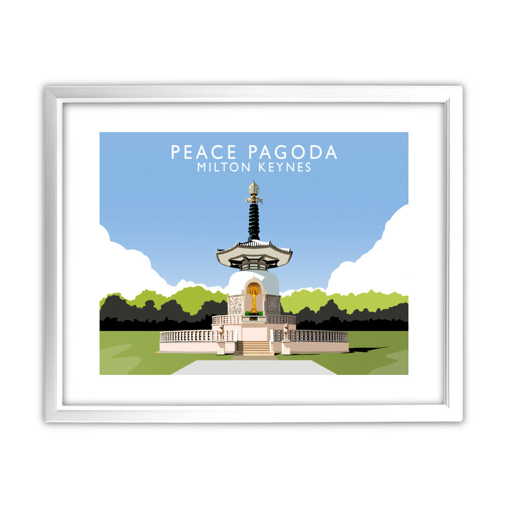 Peace Pagoda, Milton Keynes - Art Print