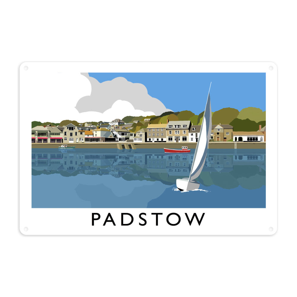 Padstow, Cornwall Metal Sign