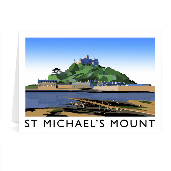 St Michaels Mount, Cornwall Greeting Card 7x5