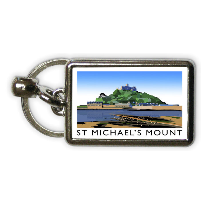 St Michaels Mount, Cornwall Metal Keyring