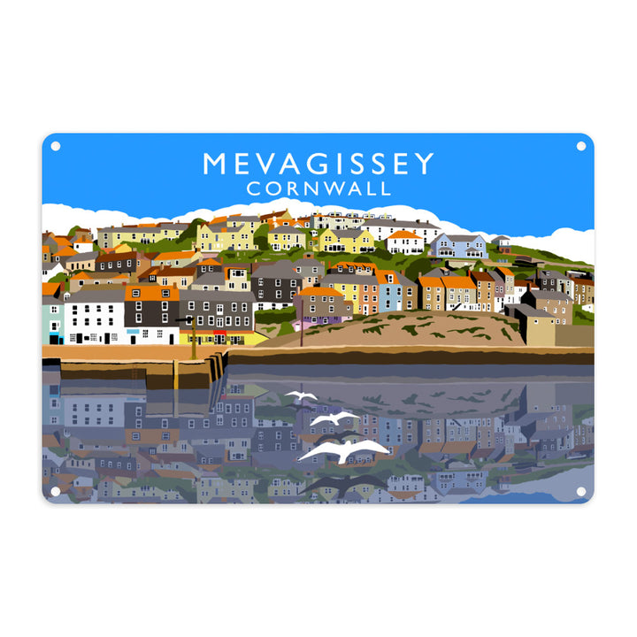 Mevagissey, Cornwall Metal Sign