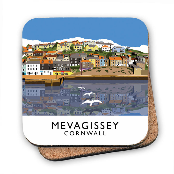 Mevagissey, Cornwall MDF Coaster