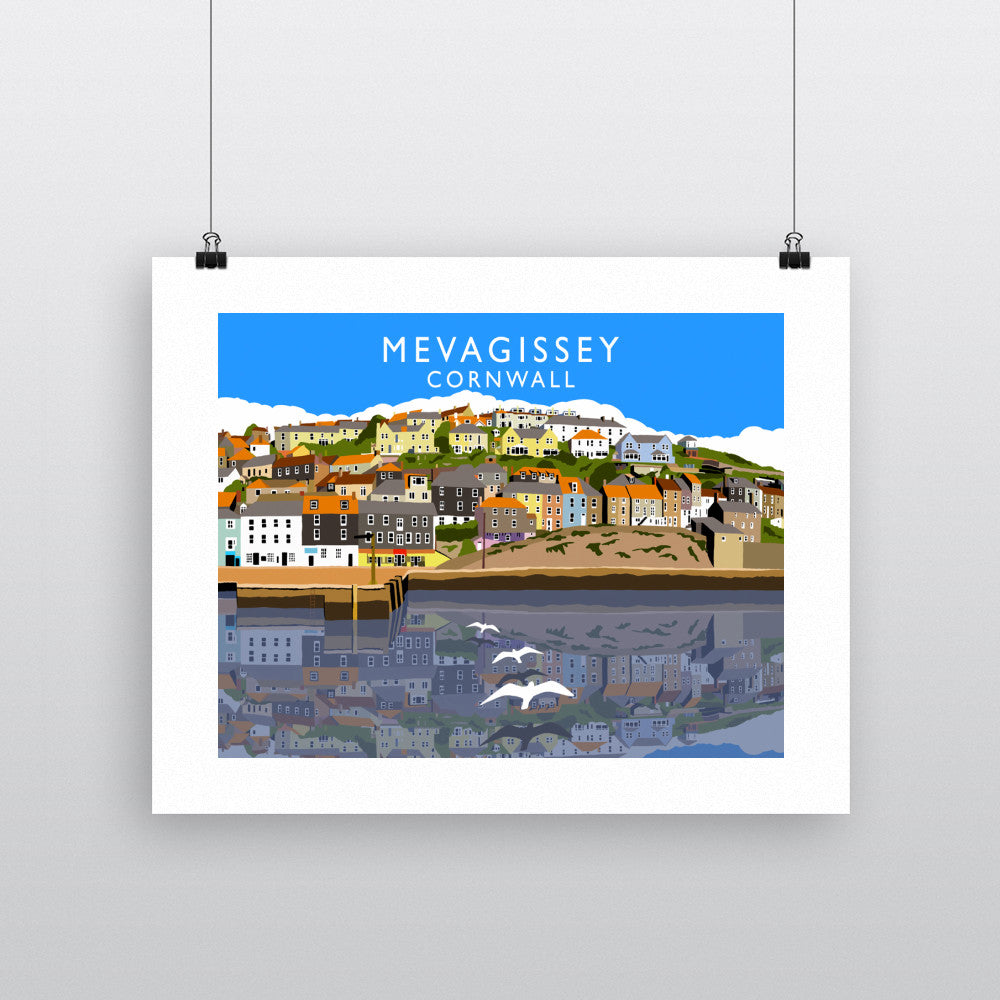Mevagissey, Cornwall 90x120cm Fine Art Print