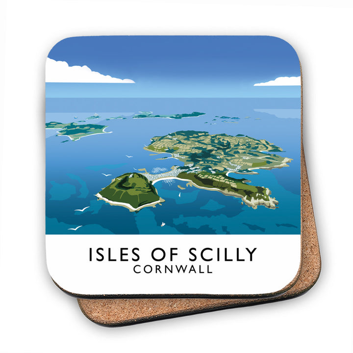Isles of Scilly, Cornwall MDF Coaster