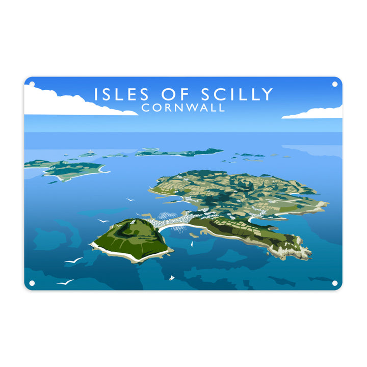 Isles of Scilly, Cornwall Metal Sign