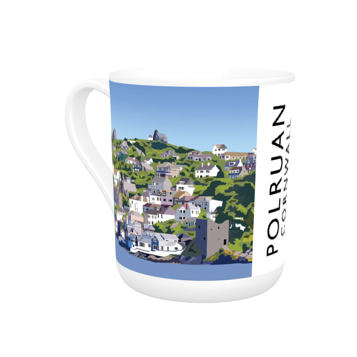 Polruan, Cornwall Bone China Mug