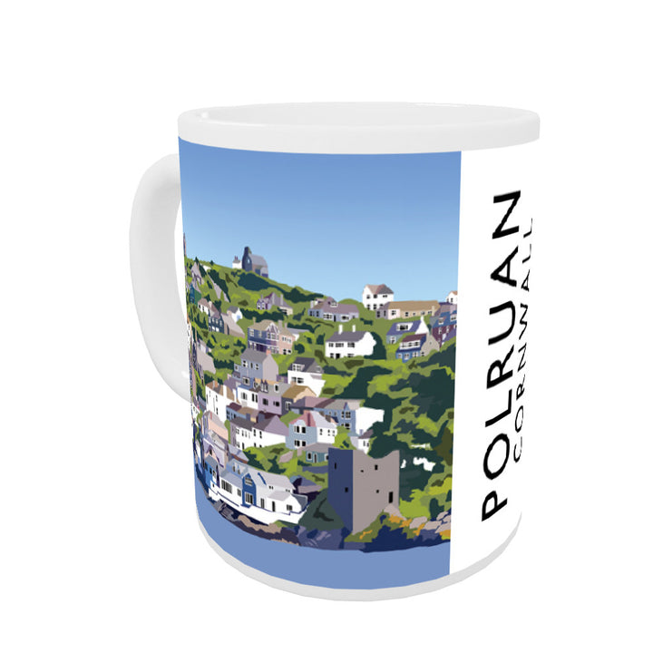 Polruan, Cornwall Coloured Insert Mug