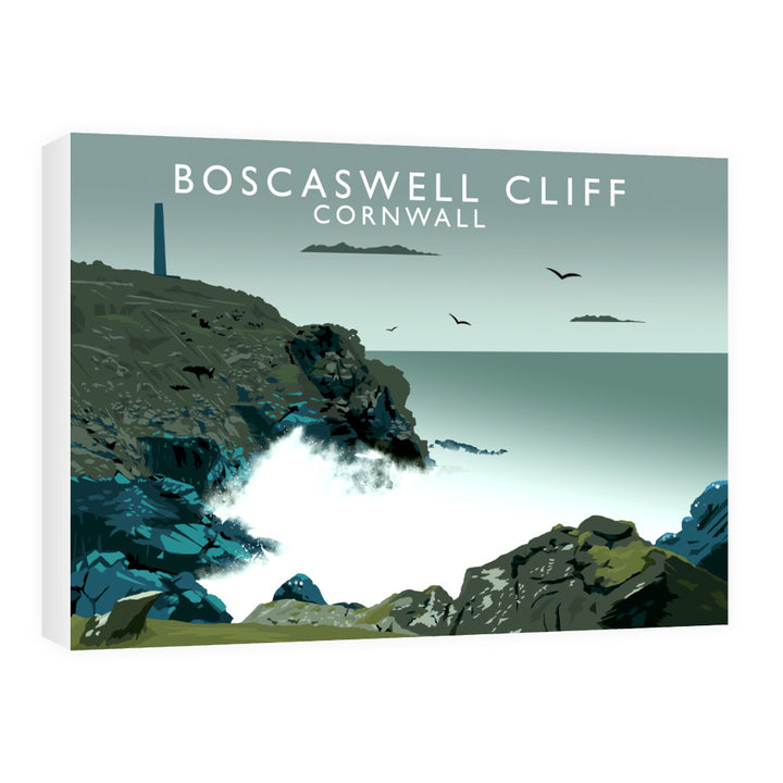 Boascaswell Cliff, Cornwall 60cm x 80cm Canvas