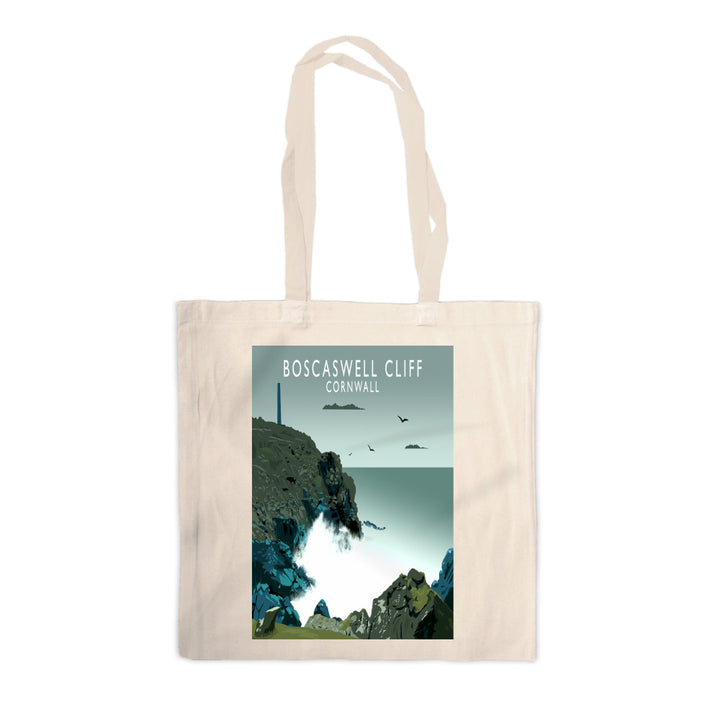 Boascaswell Cliff, Cornwall Canvas Tote Bag