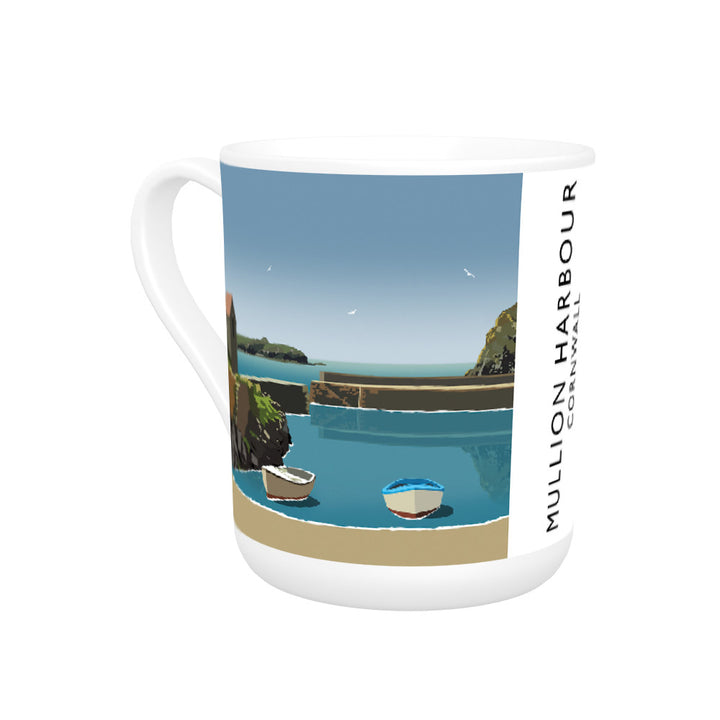 Mullion Harbour, Cornwall Bone China Mug