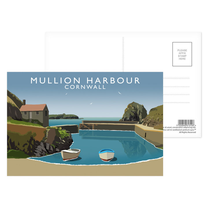 Mullion Harbour, Cornwall Postcard Pack