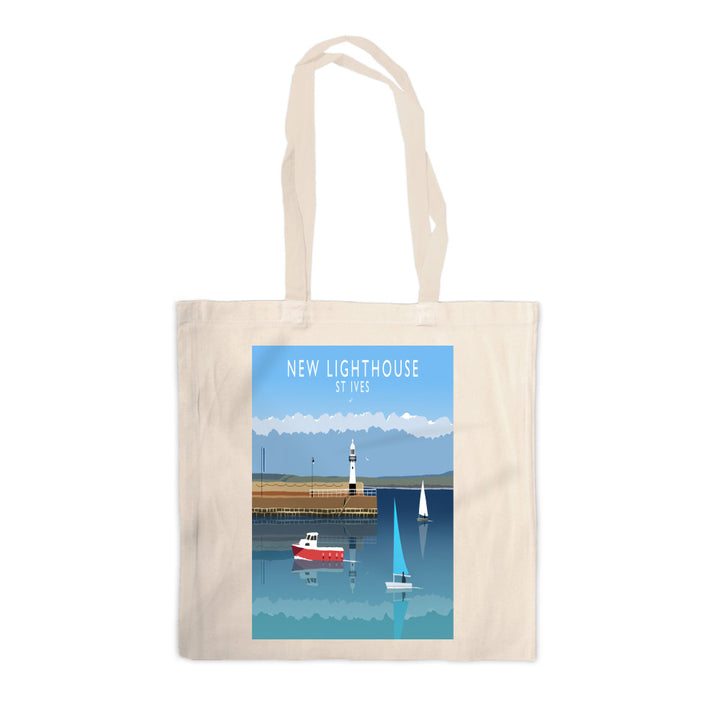 New Lighthouse, St Ives Canvas Tote Bag