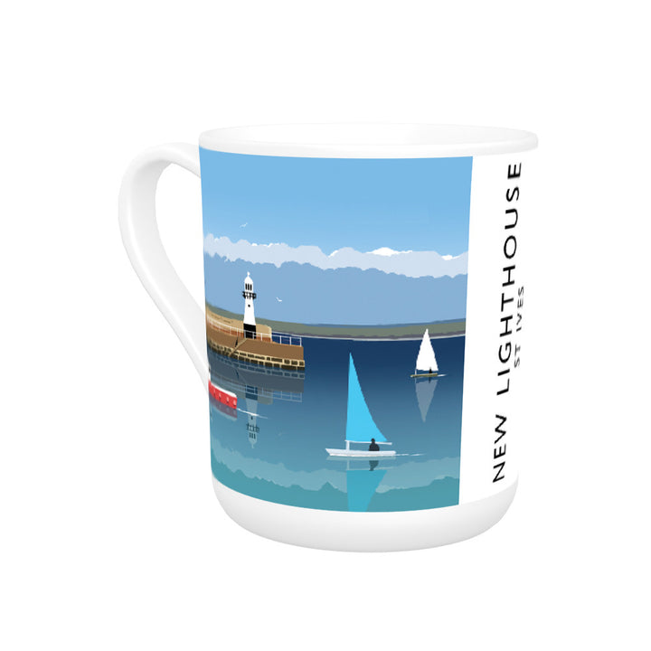 New Lighthouse, St Ives Bone China Mug