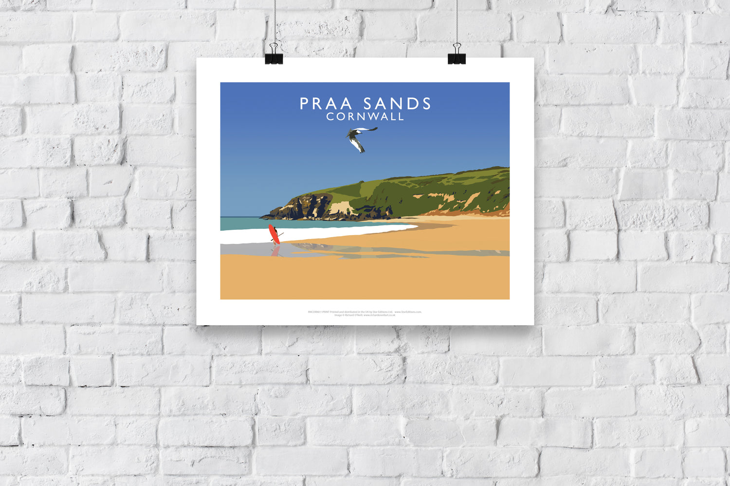 Praa Sands, Cornwall - Art Print