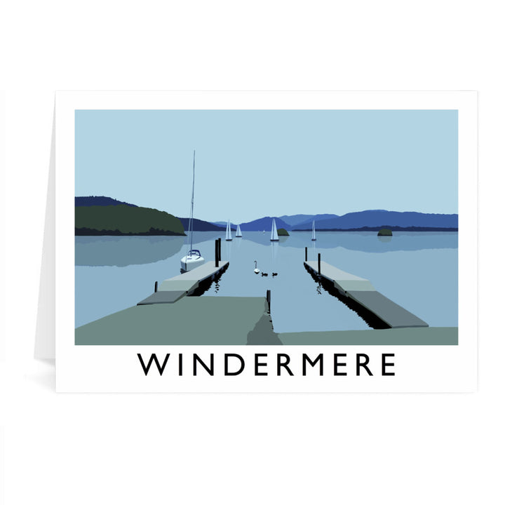 Windermere, Lake District Greeting Card 7x5