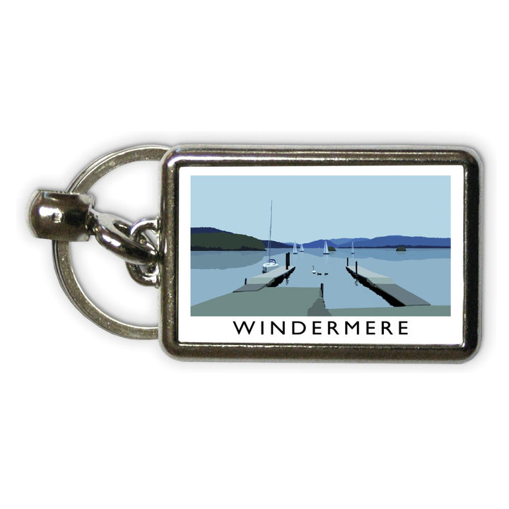 Windermere, Lake District Metal Keyring