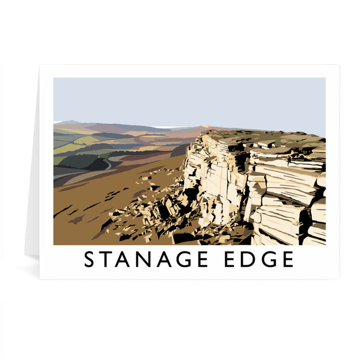 Stannage Edge, Derbyshire Greeting Card 7x5