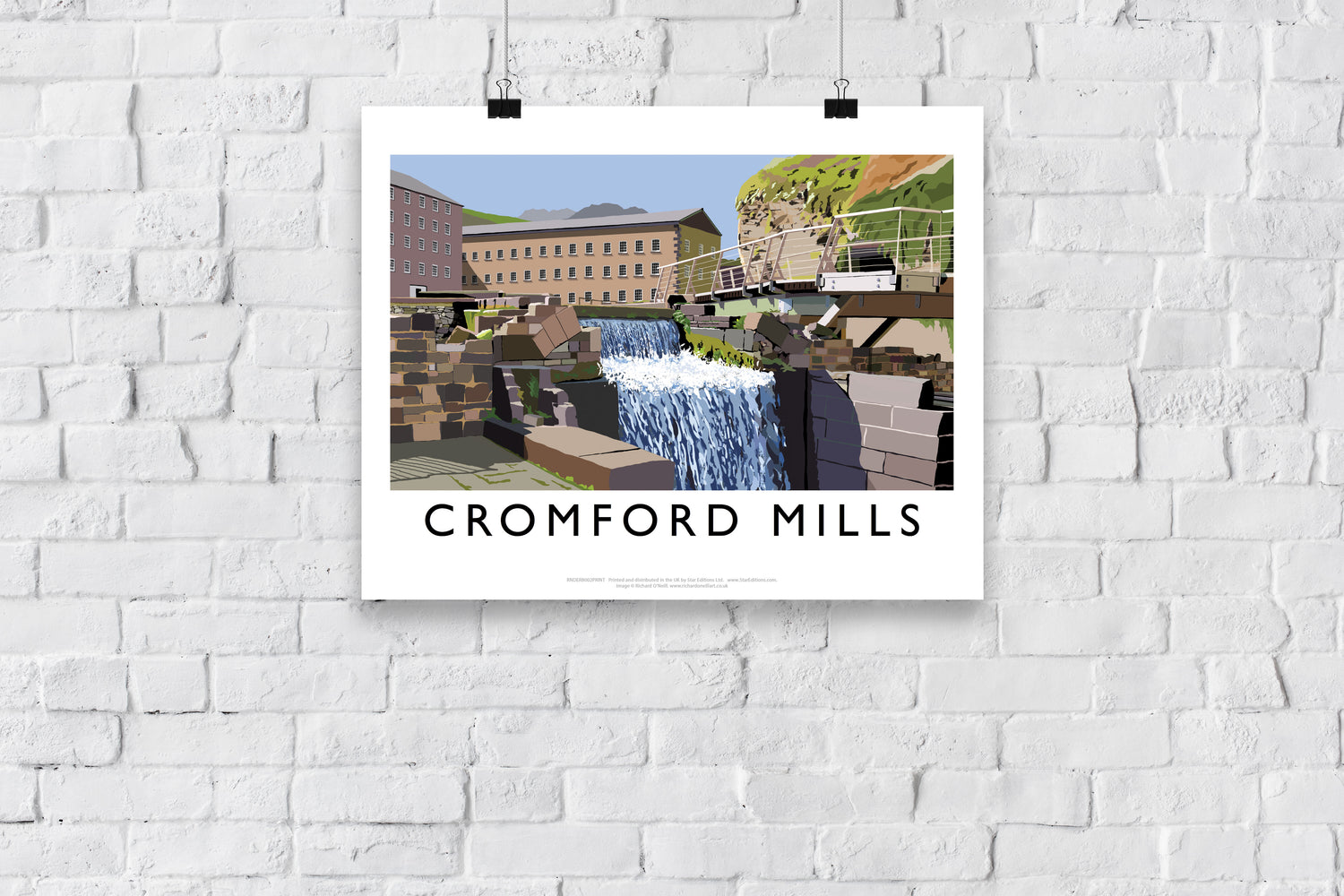 Cromford Mills, Derbyshire - Art Print