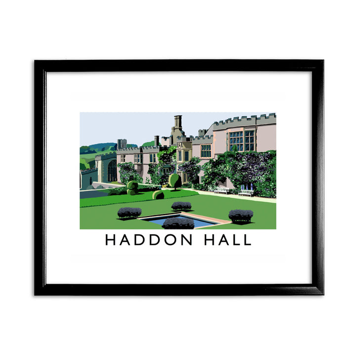 Haddon Hall, Derbyshire 11x14 Framed Print (Black)