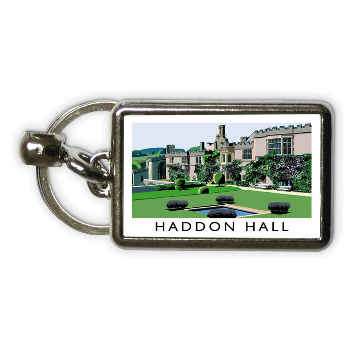 Haddon Hall, Derbyshire Metal Keyring