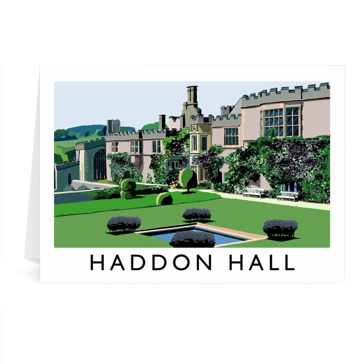 Haddon Hall, Derbyshire Greeting Card 7x5