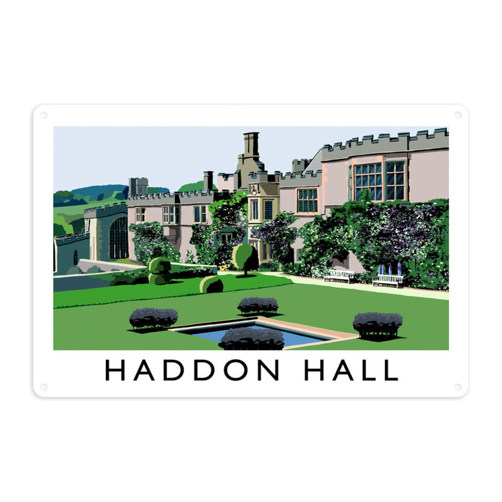 Haddon Hall, Derbyshire Metal Sign
